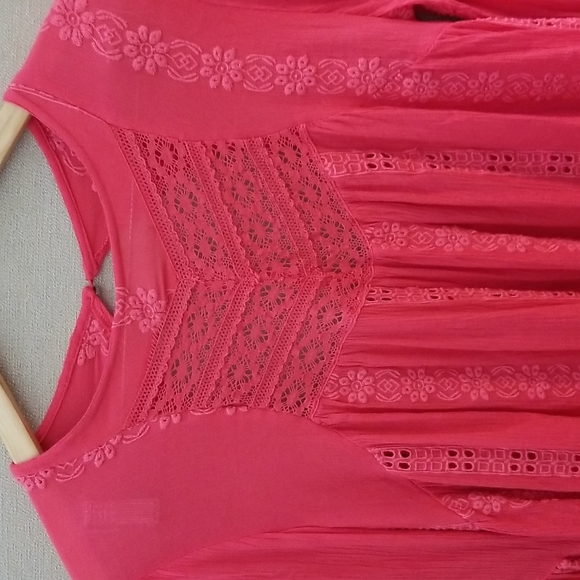 Free People Sweetest Dream Pink Tunic Size XS - Picture 3 of 15